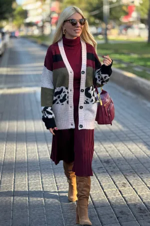 ΖΑΚΕΤΑ ΤΡΙΧΡΩΜΗ ANIMAL PRINT