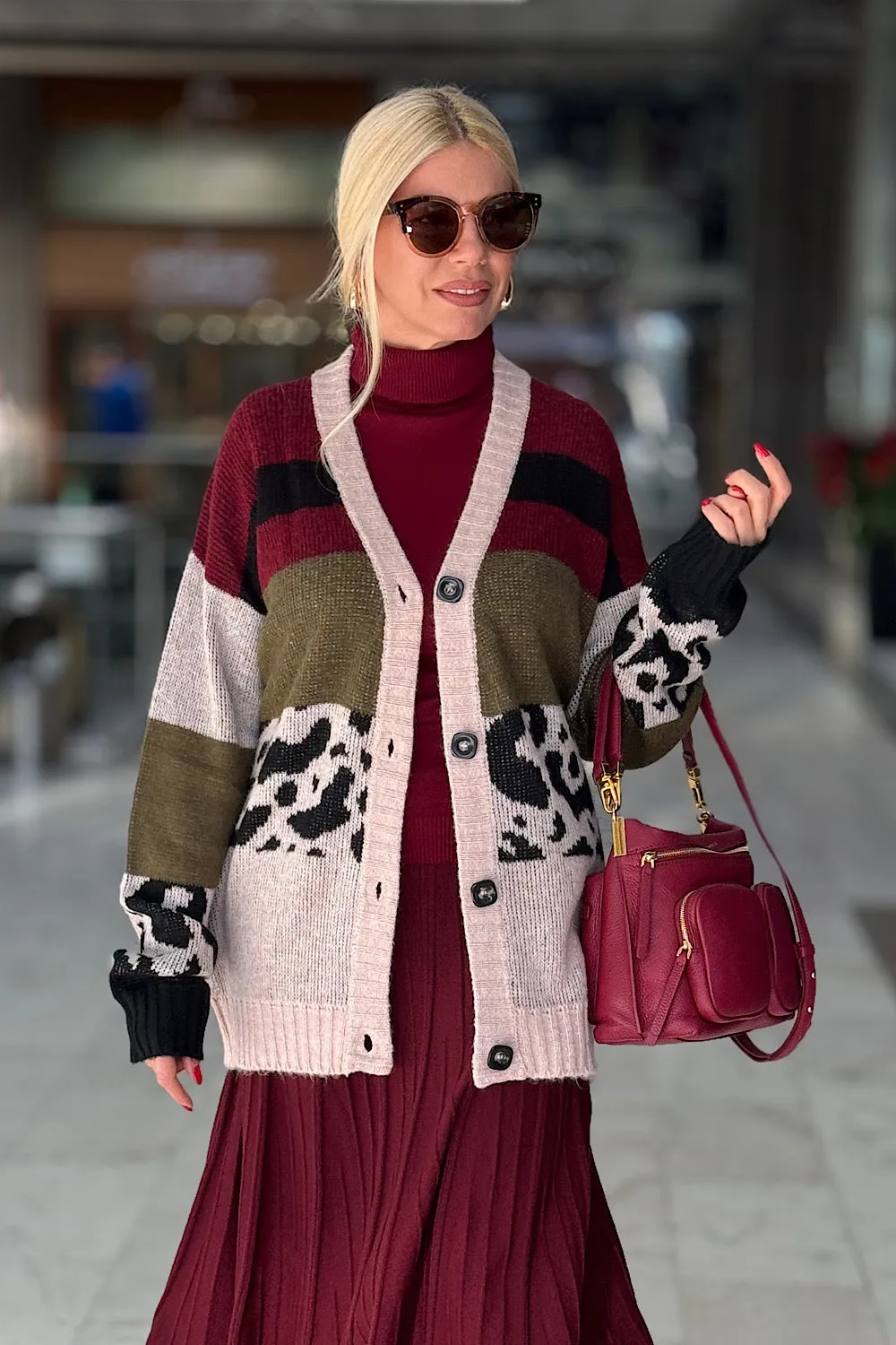 ΖΑΚΕΤΑ ΤΡΙΧΡΩΜΗ ANIMAL PRINT