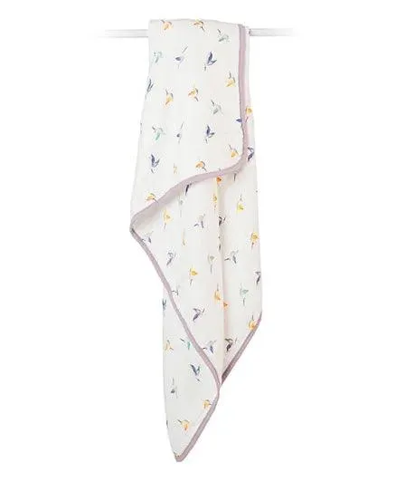 Bamboo Crib Quilt - Hummingbirds