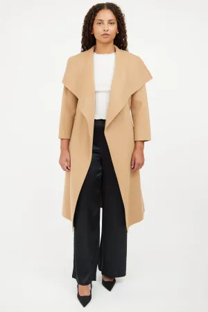 Brown Wool Wrap Jacket