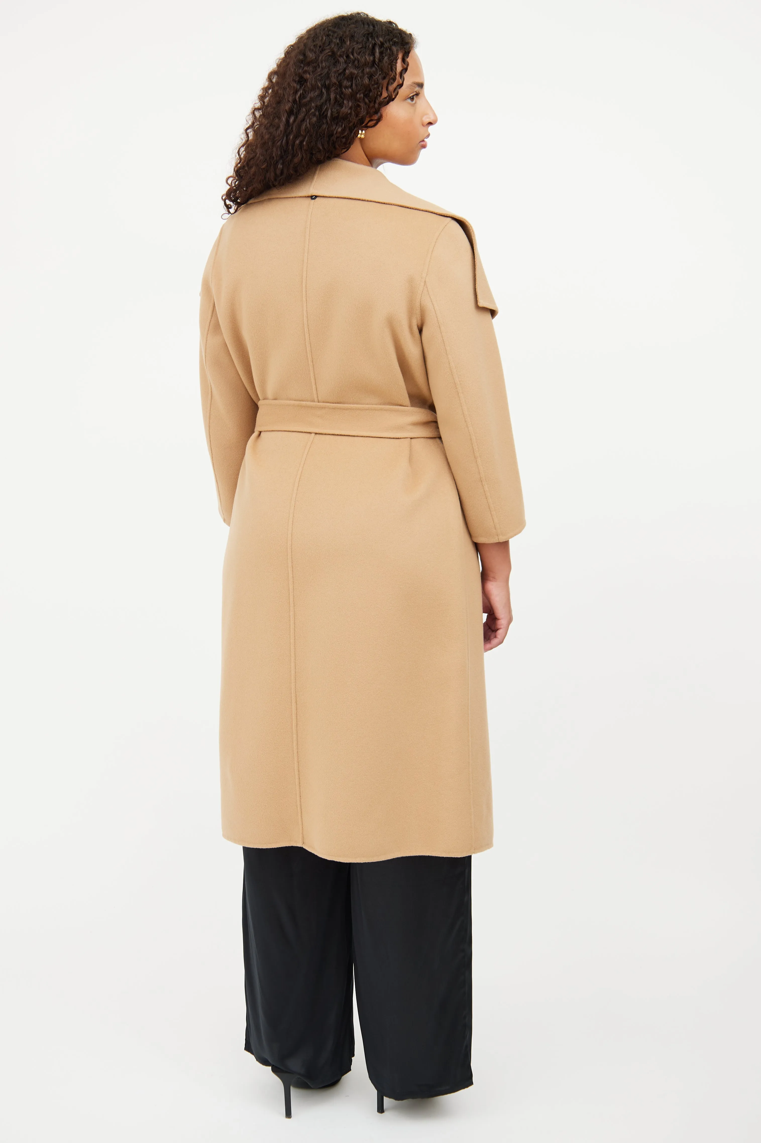 Brown Wool Wrap Jacket