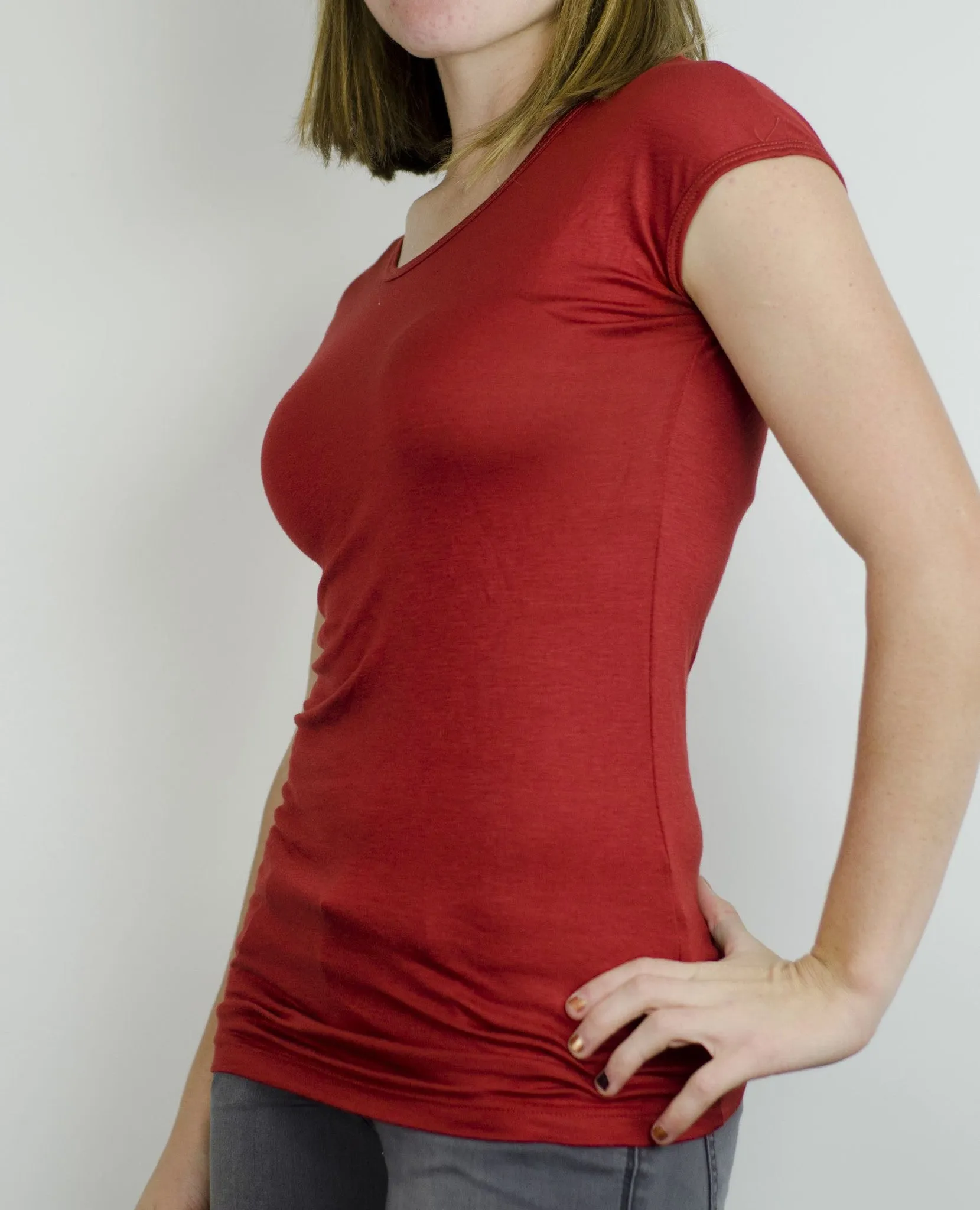 Cap Sleeve- Rust