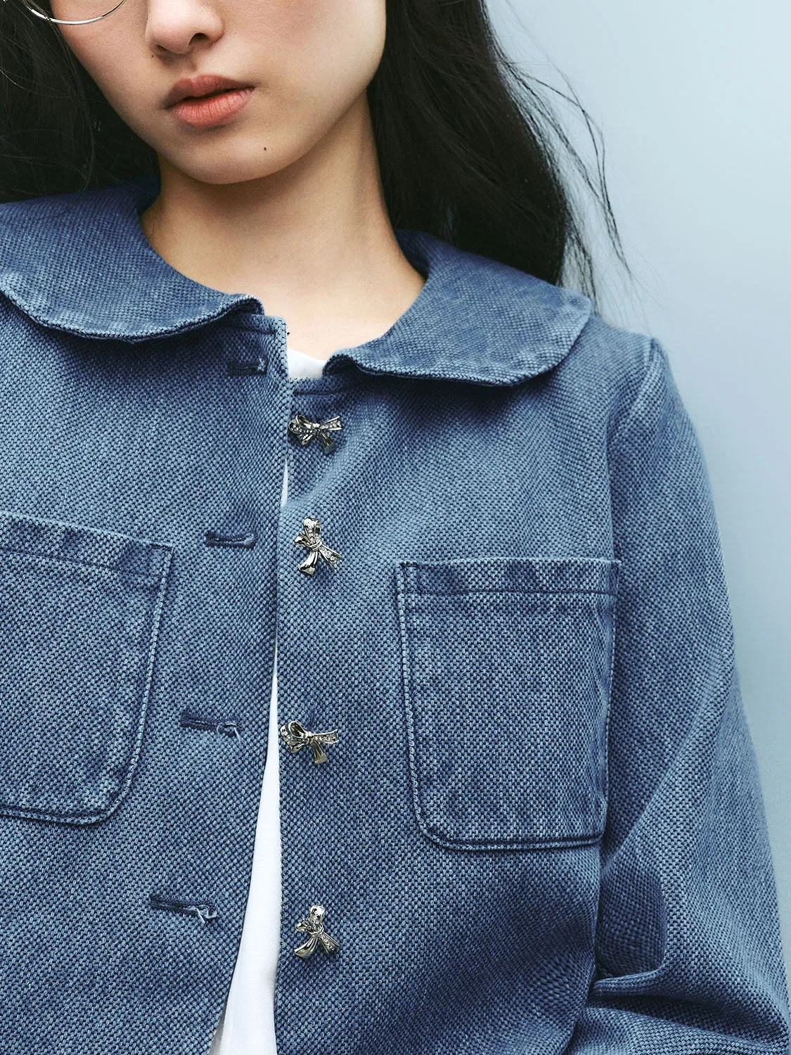 Denim Jackets with Patch Pocket