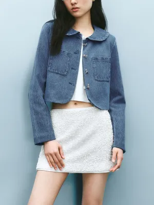 Denim Jackets with Patch Pocket