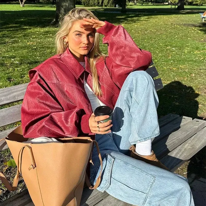 Downtown Retro Vegan Leather Jackets