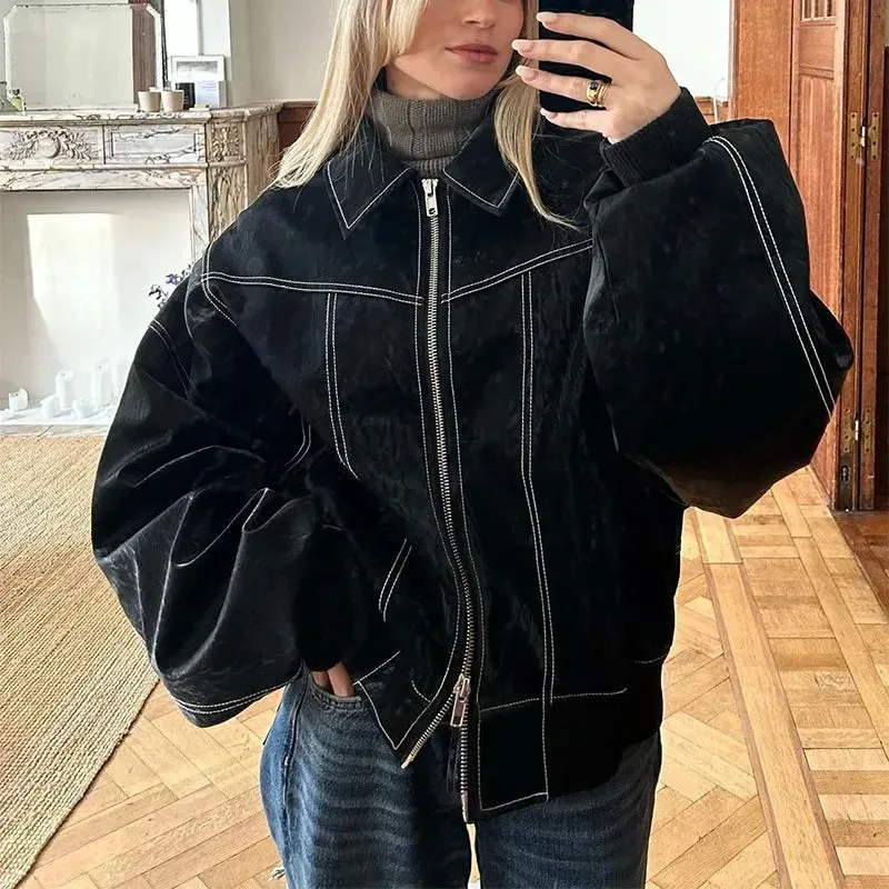 Downtown Retro Vegan Leather Jackets