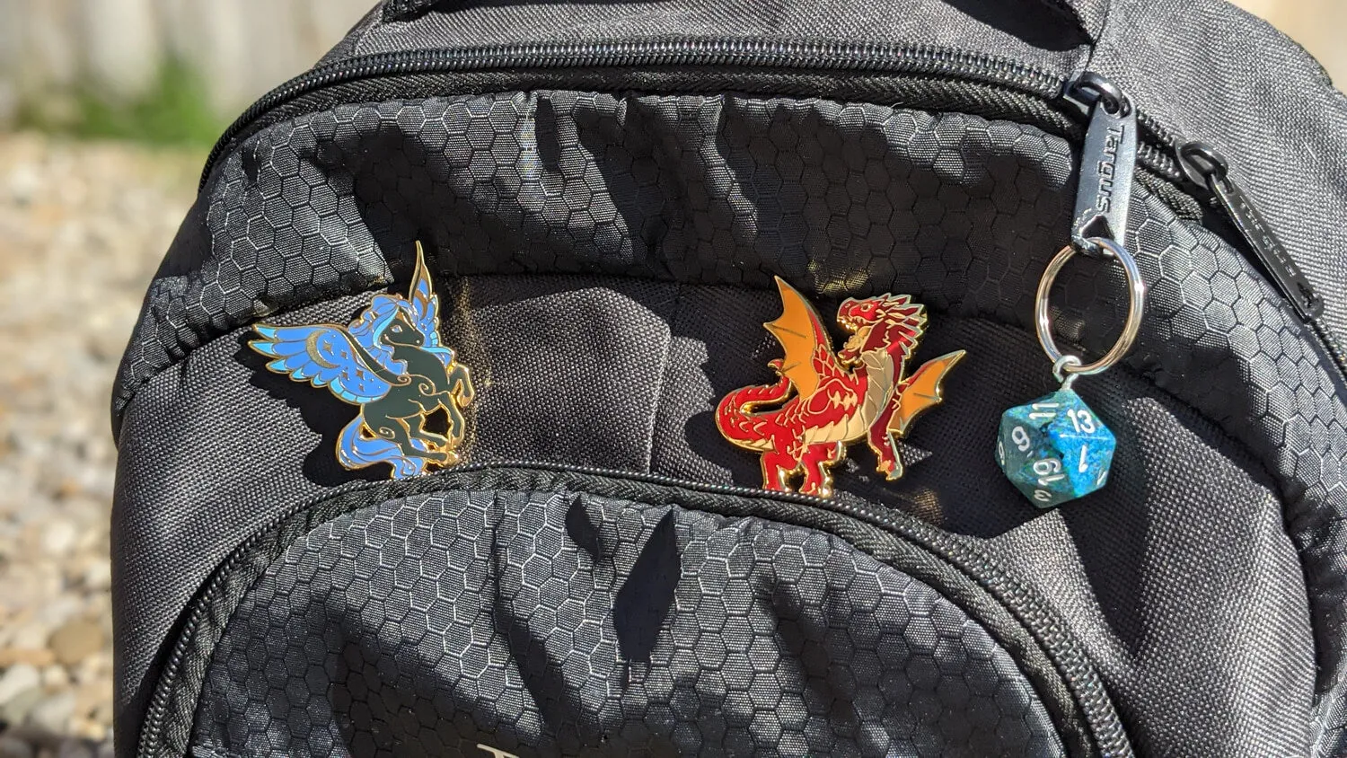 Dragon Pin (White Dragon) | 2" Hard Enamel Pin