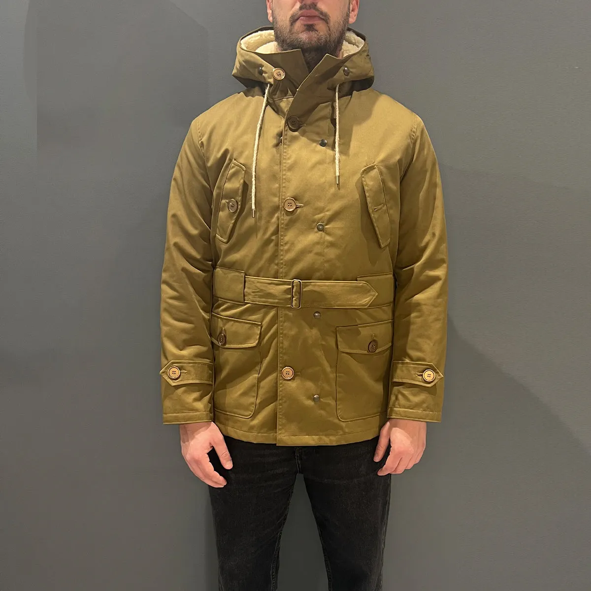 EQUI - Cappotto Eskimo Mini Tecnogabardina Cammello Unito - EUO02 - CAMMELLO/UNITO/ /SLAVIA/ECRU'
