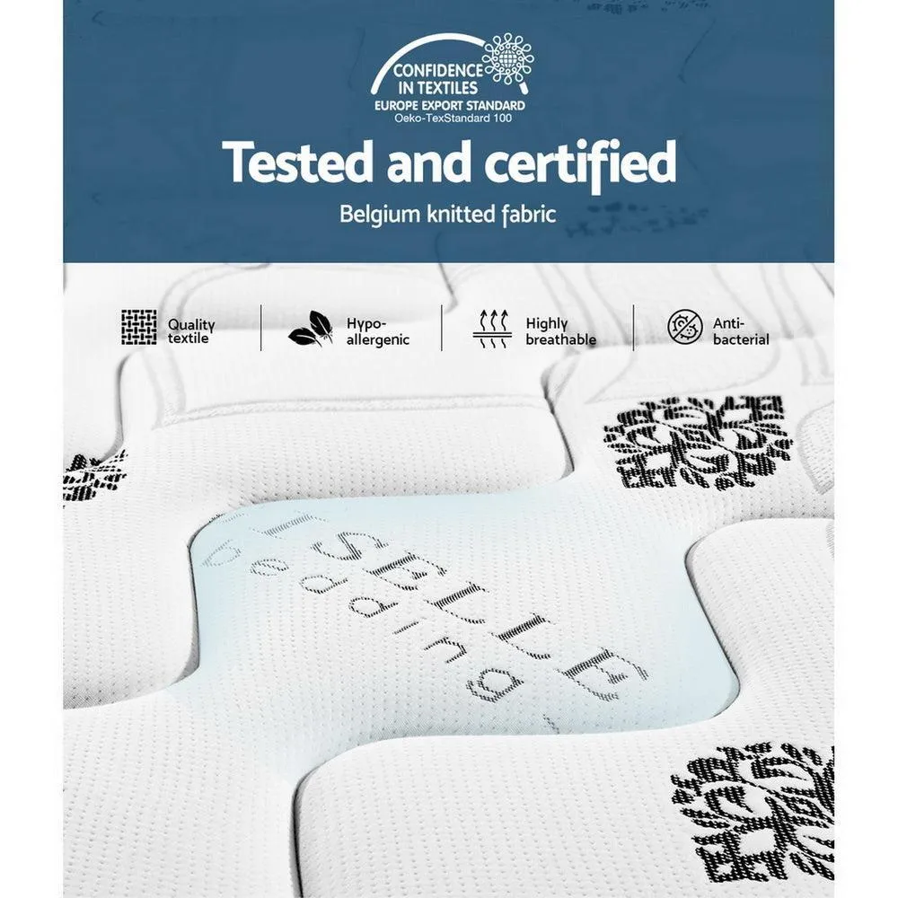Giselle Bedding Galaxy Euro Top Cool Gel Pocket Spring Mattress 35cm Thick - Queen