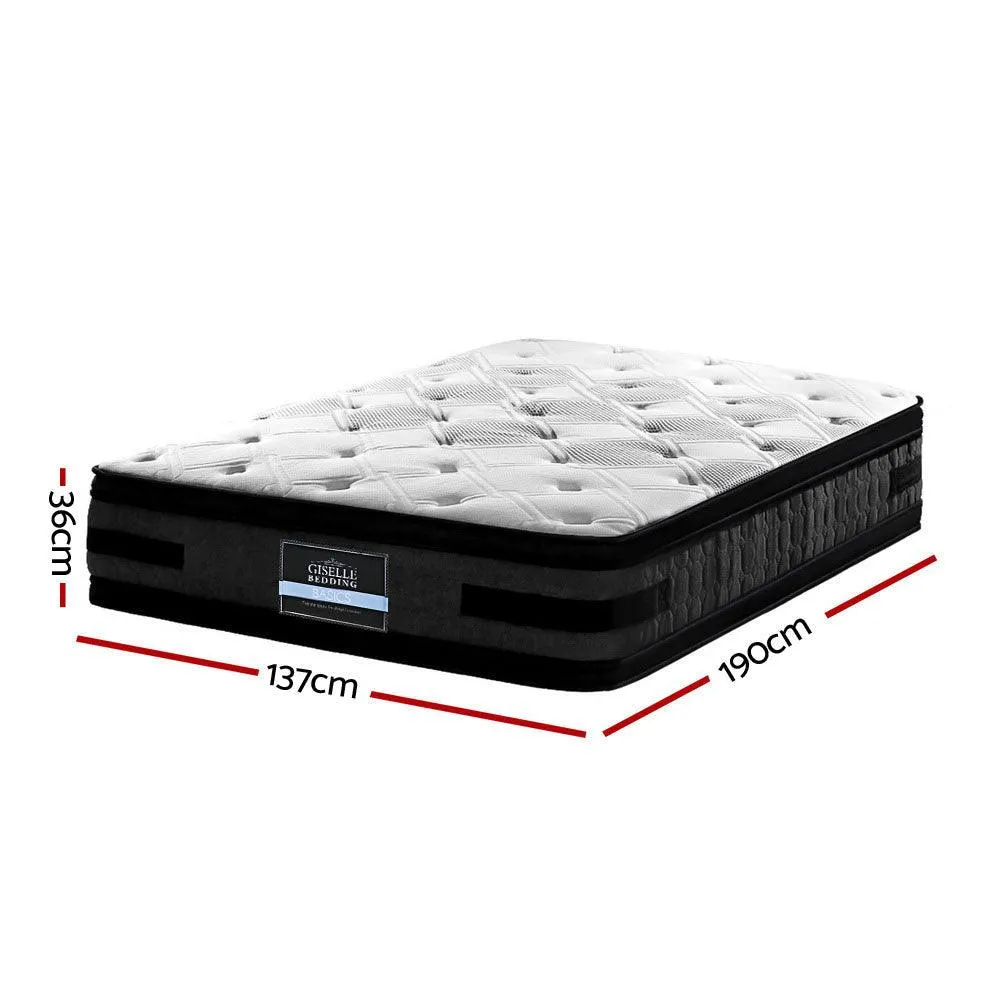 Giselle Bedding Pocket Spring Luna Euro Top Cool Get Pocket Spring Double Mattress 36cm Thick