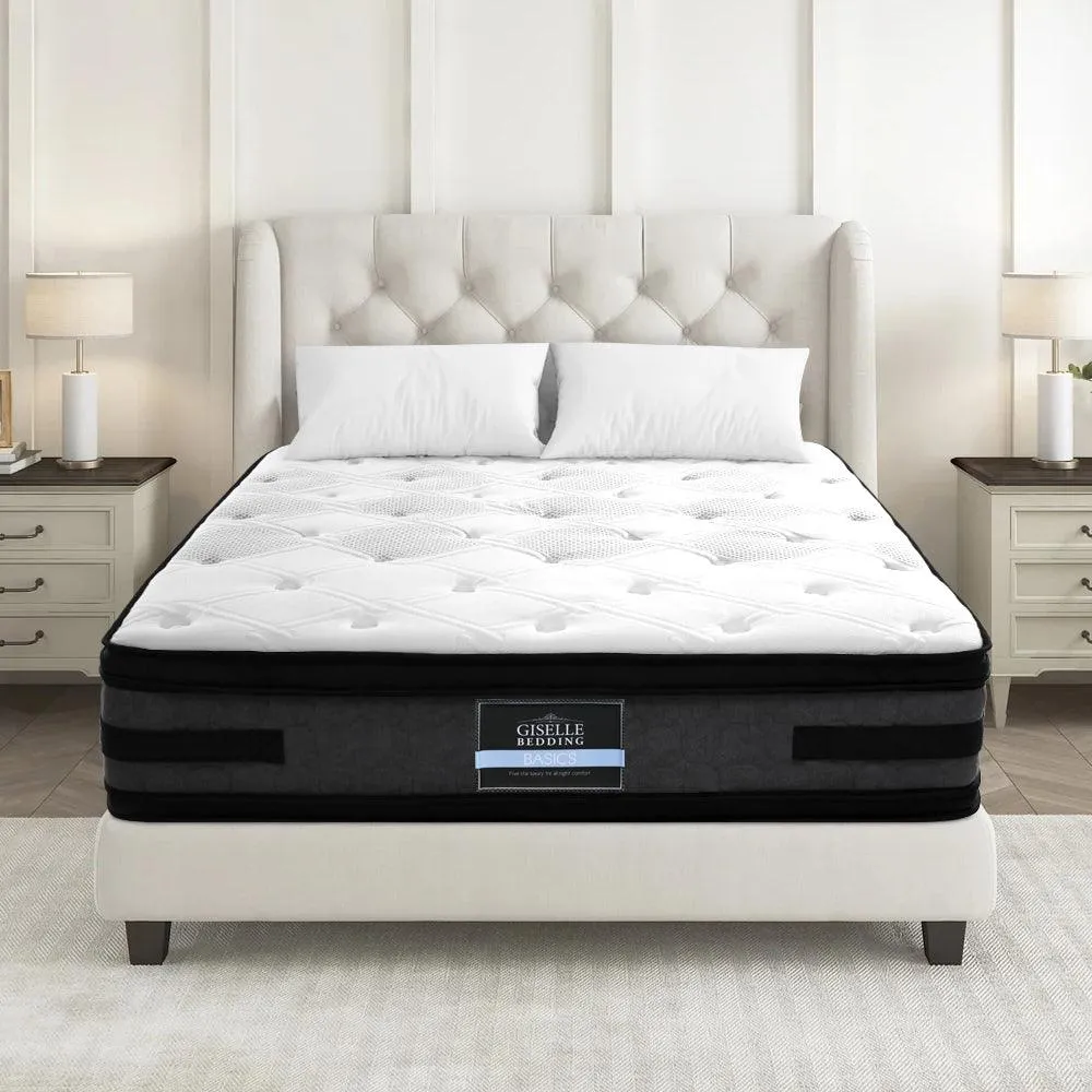 Giselle Bedding Pocket Spring Luna Euro Top Cool Get Pocket Spring Double Mattress 36cm Thick