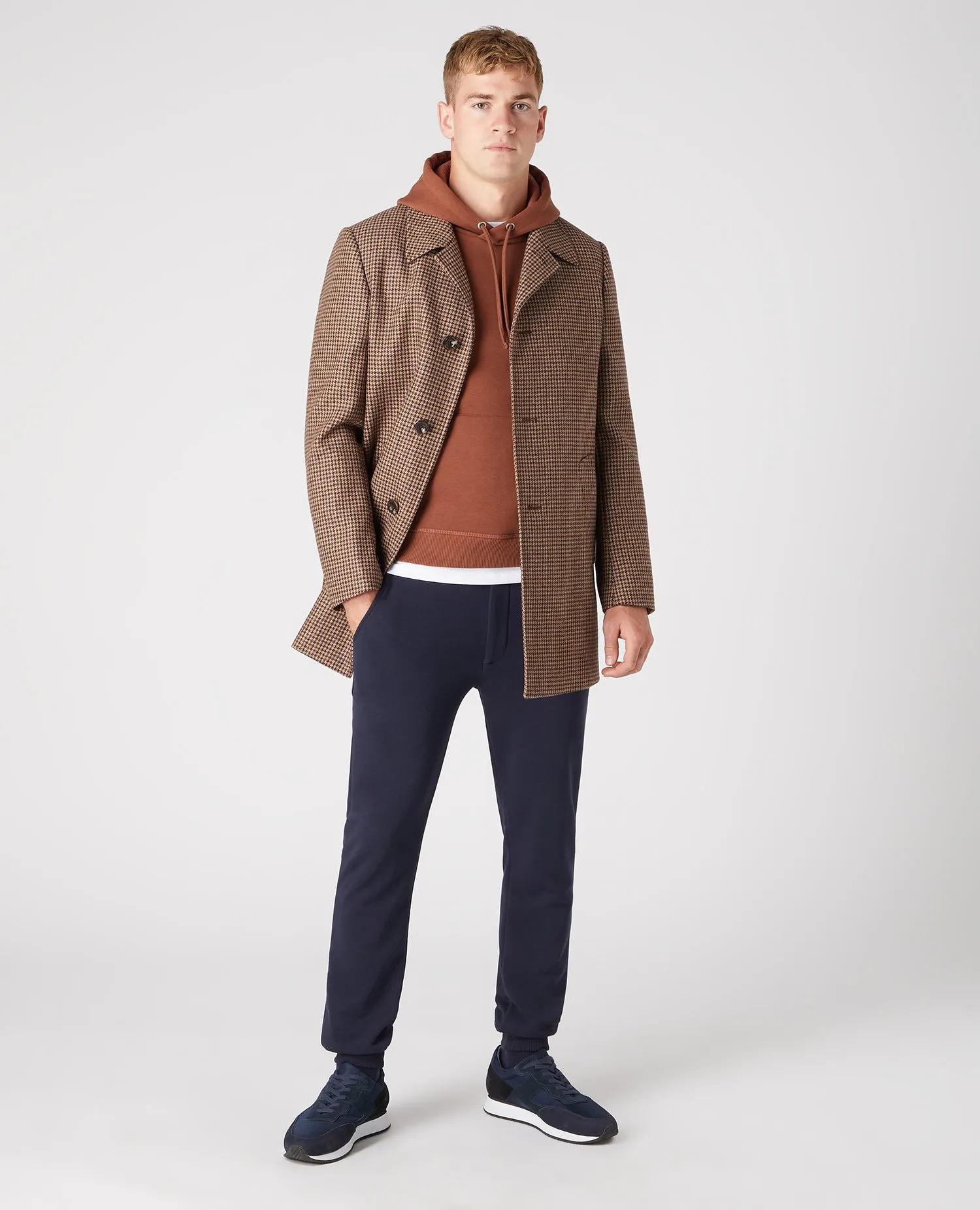 ID60301-Remus Miller Dog Tooth Check Coat