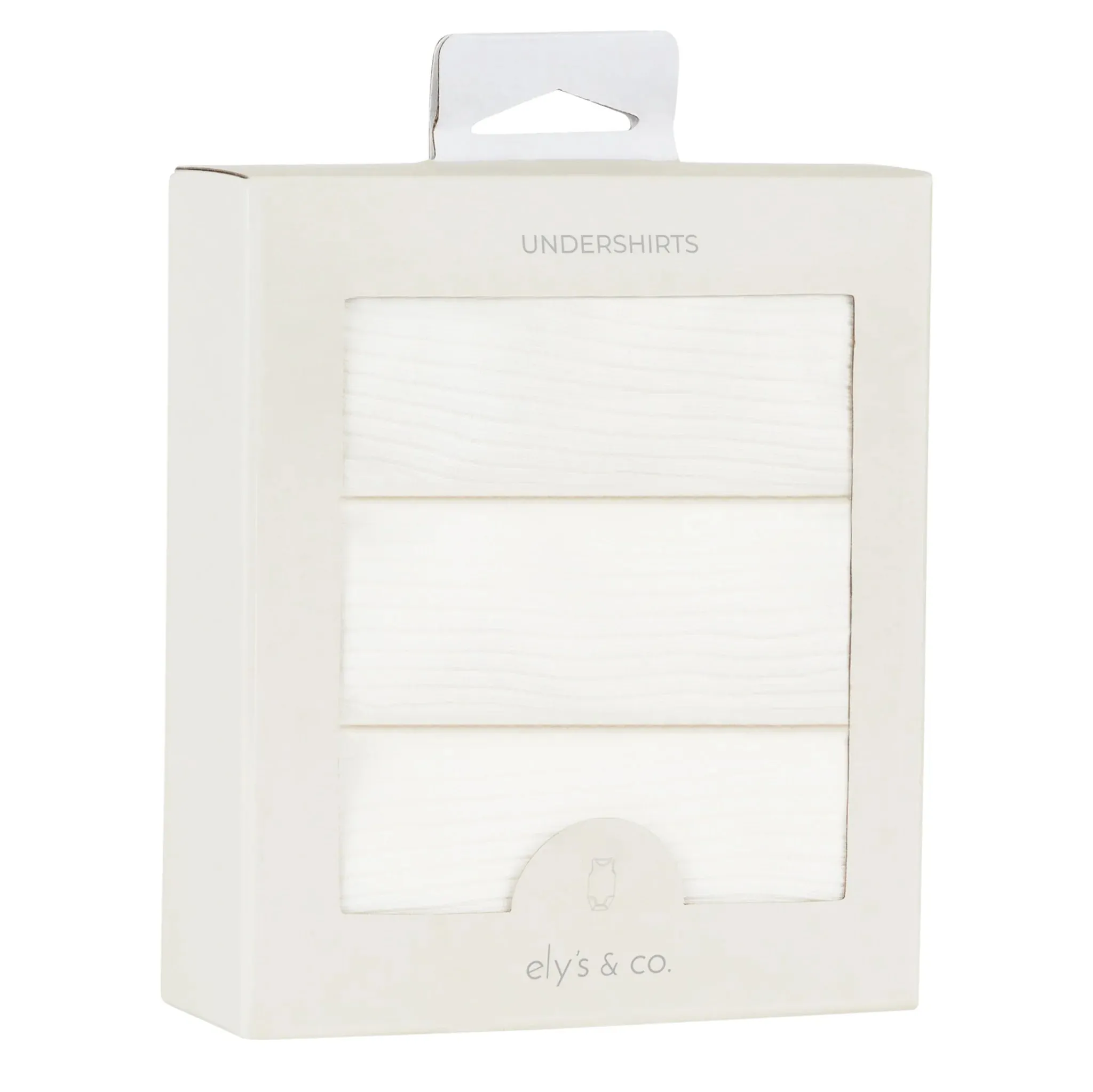Ivory 3 pk undershirts by Ely's & Co