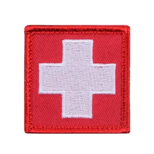 Medic White Cross Patch