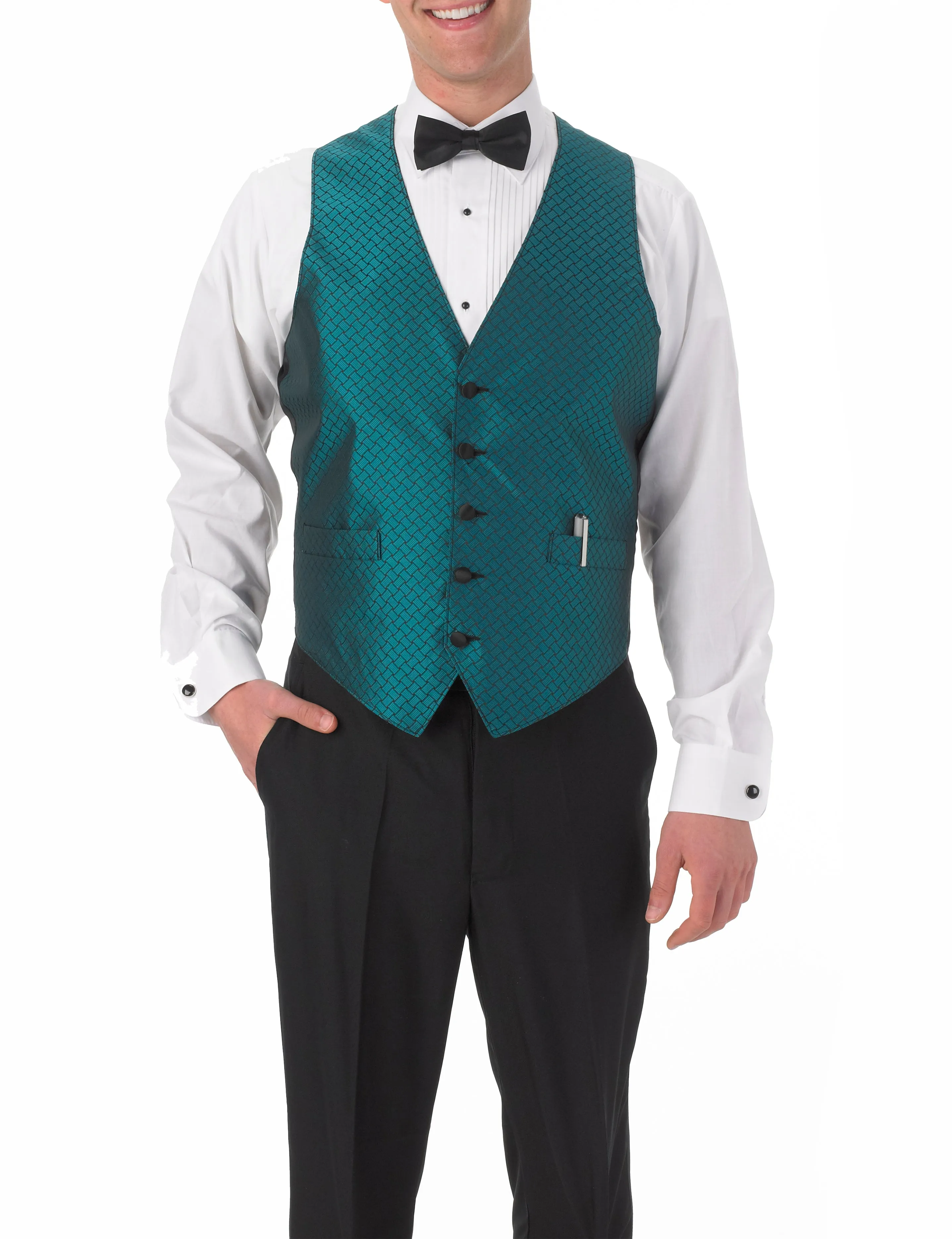 Men's Full Back Fiesta Print Vest