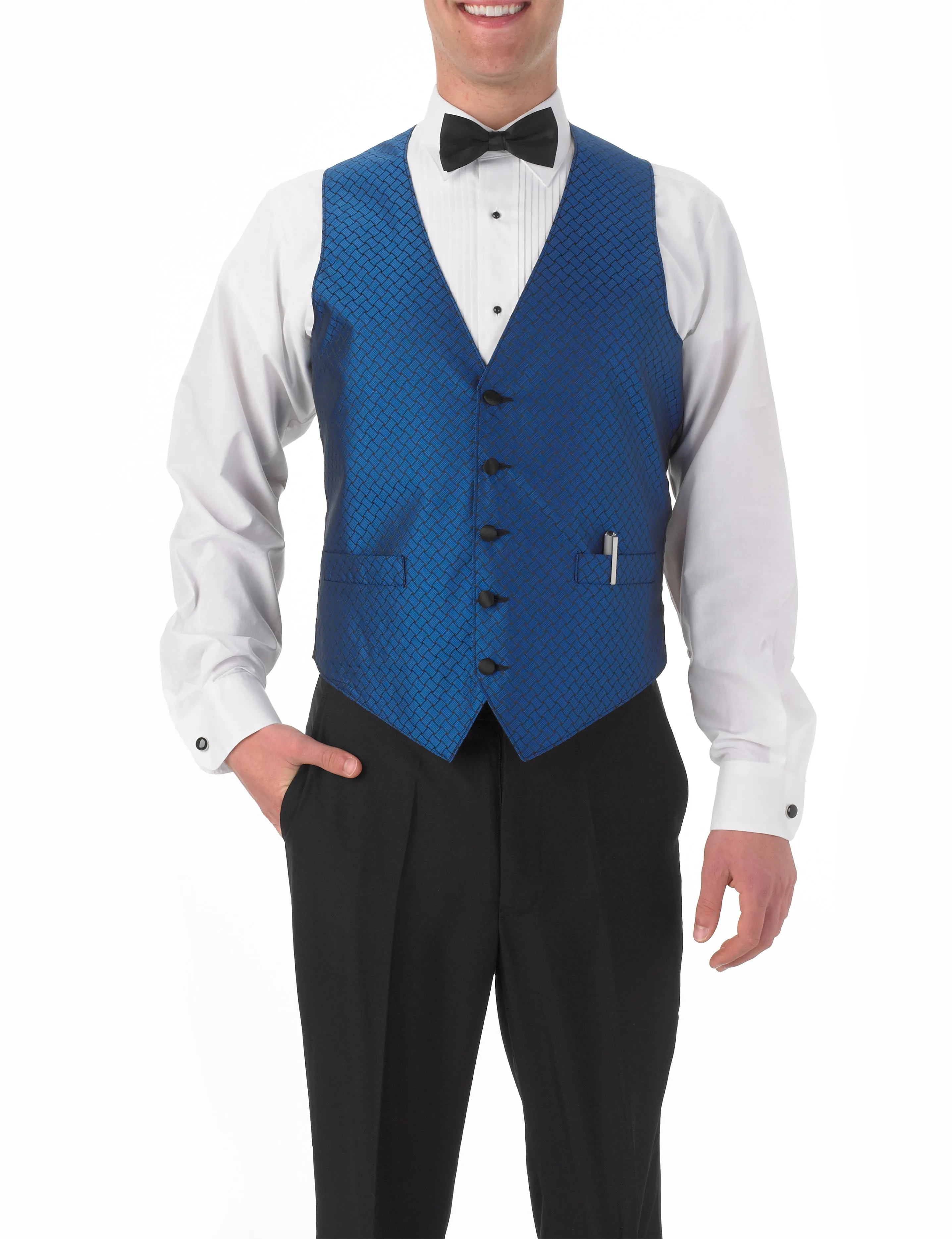 Men's Full Back Fiesta Print Vest