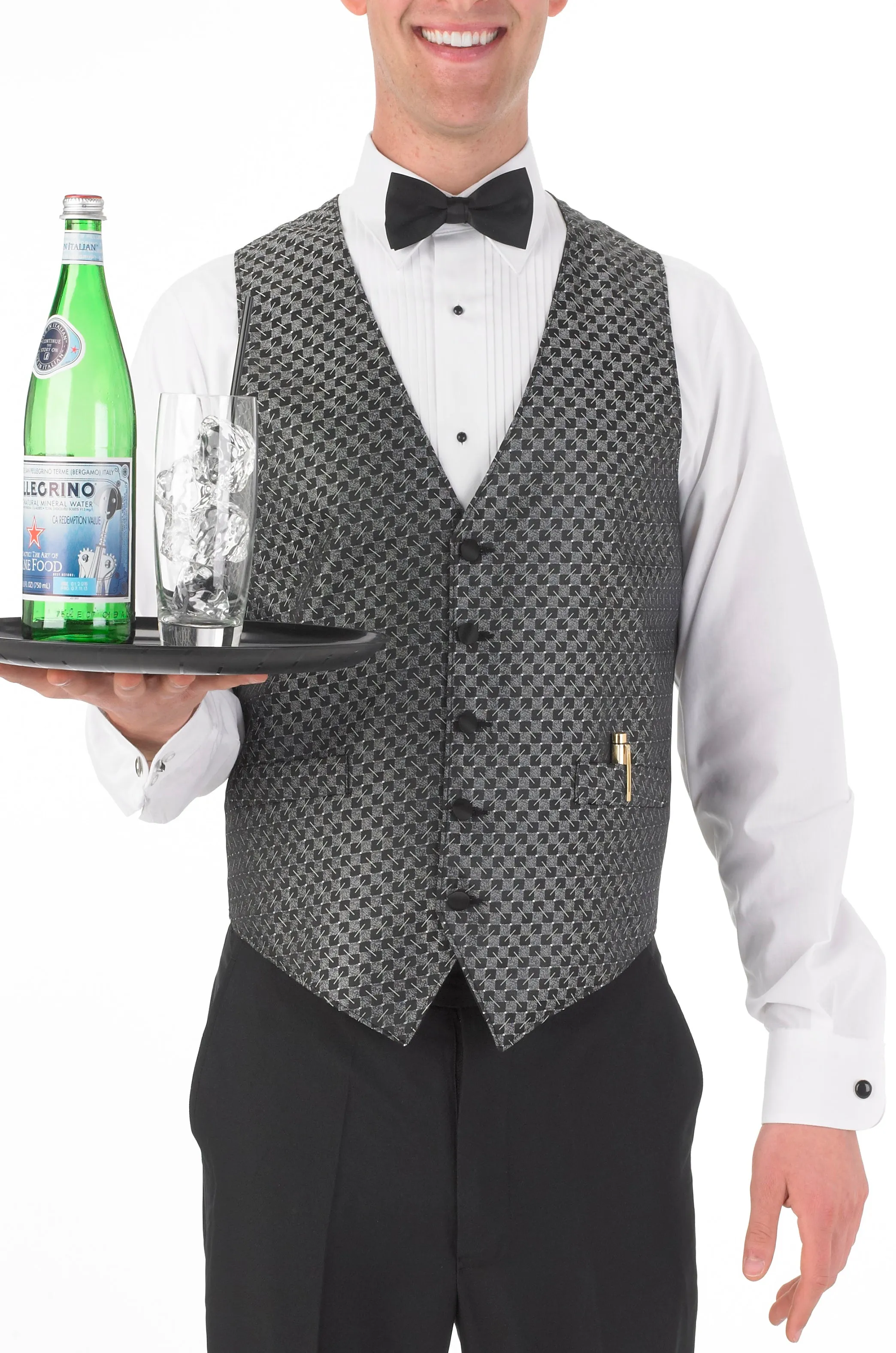 Men's Full Back Sticks and Stones Print Vest