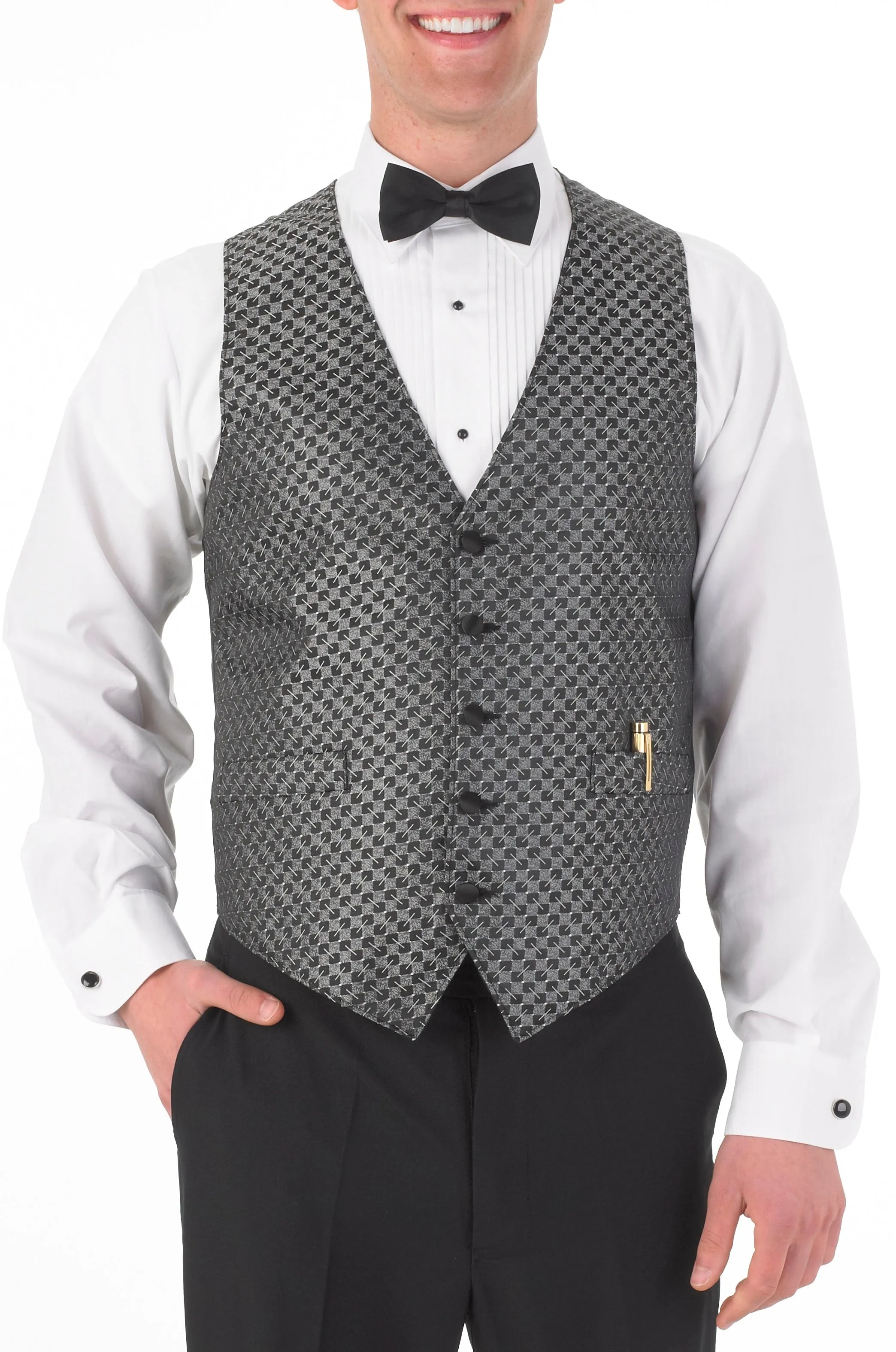Men's Full Back Sticks and Stones Print Vest