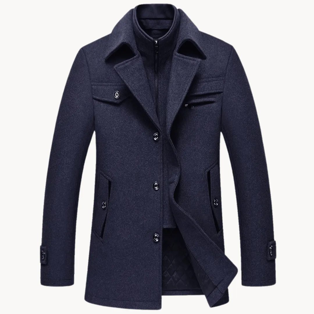 Men's Wool Blend Overcoat