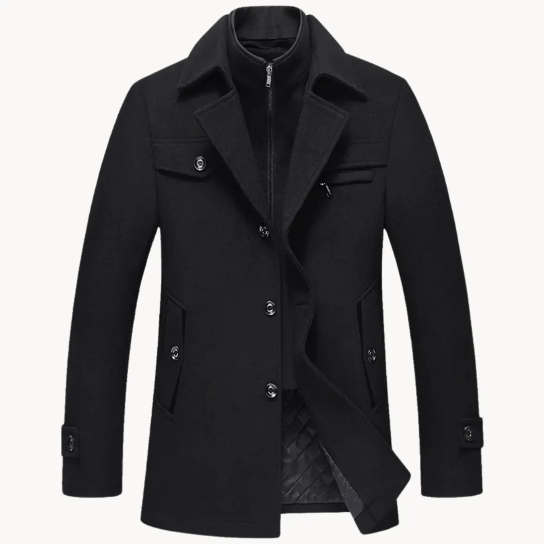 Men's Wool Blend Overcoat