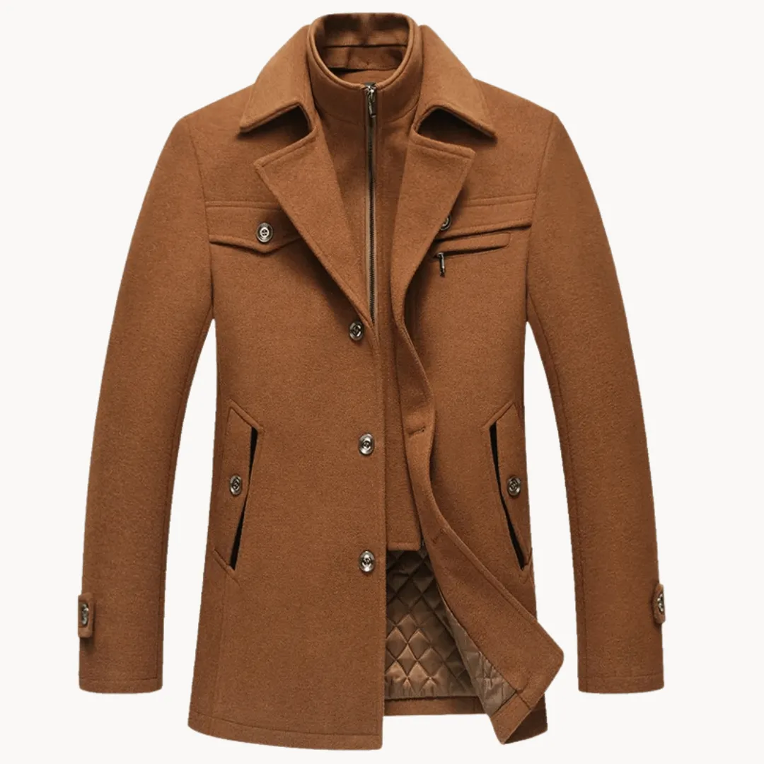 Men's Wool Blend Overcoat