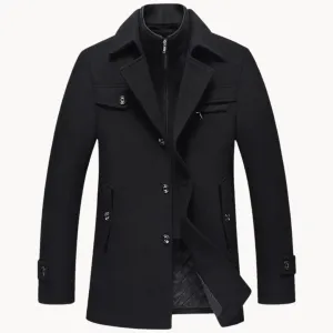 Men's Wool Blend Overcoat
