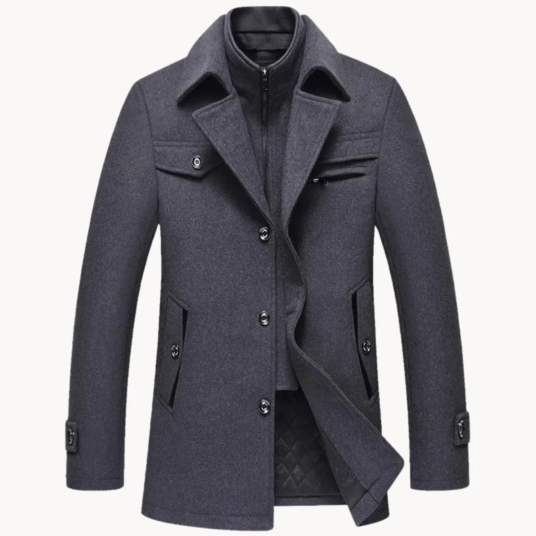 Men's Wool Blend Overcoat