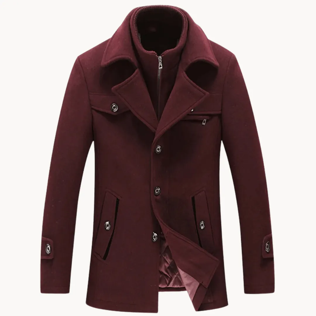 Men's Wool Blend Overcoat