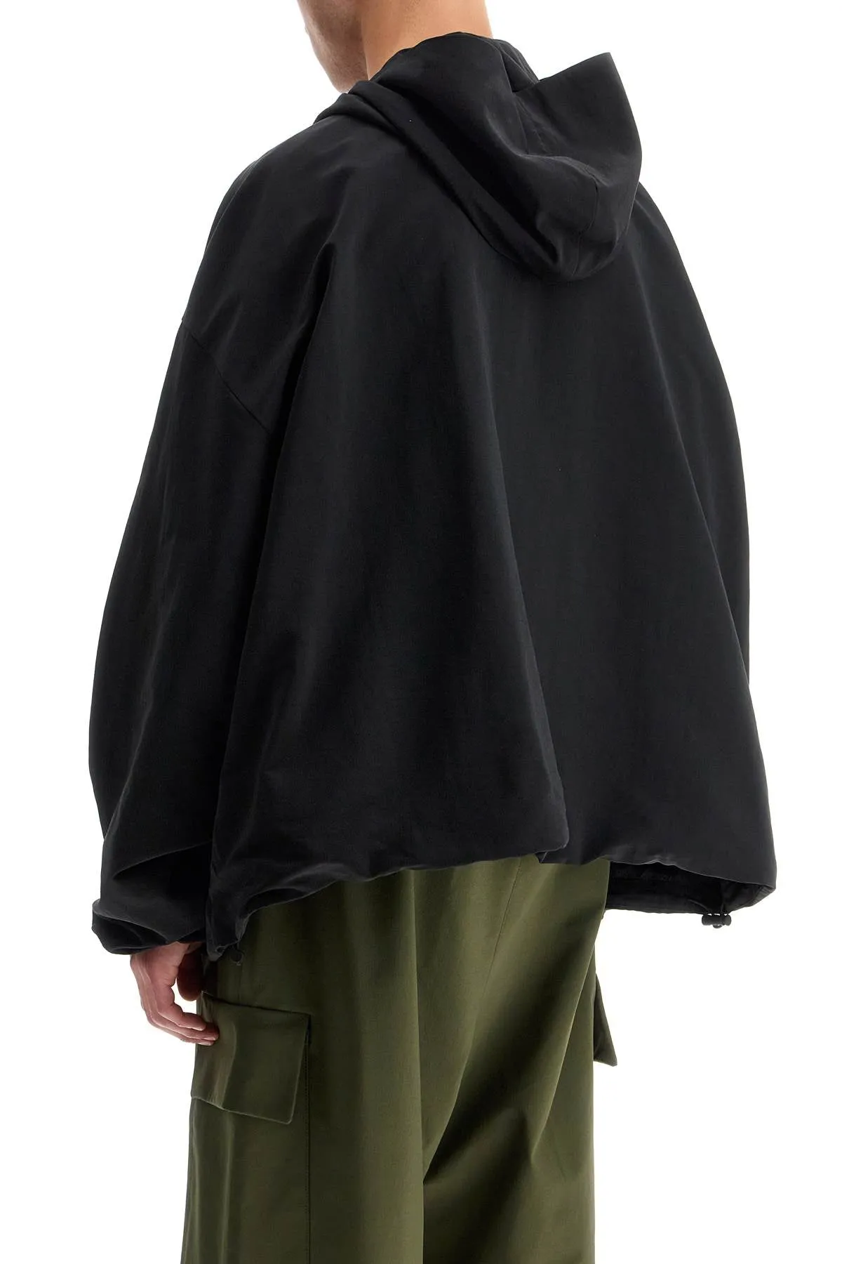 military nylon hooded anor 202BT244780F BLACK