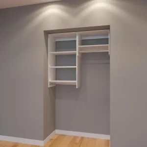 Modular Closets 4 Ft Closet Organizer System - 48 inch - Style B