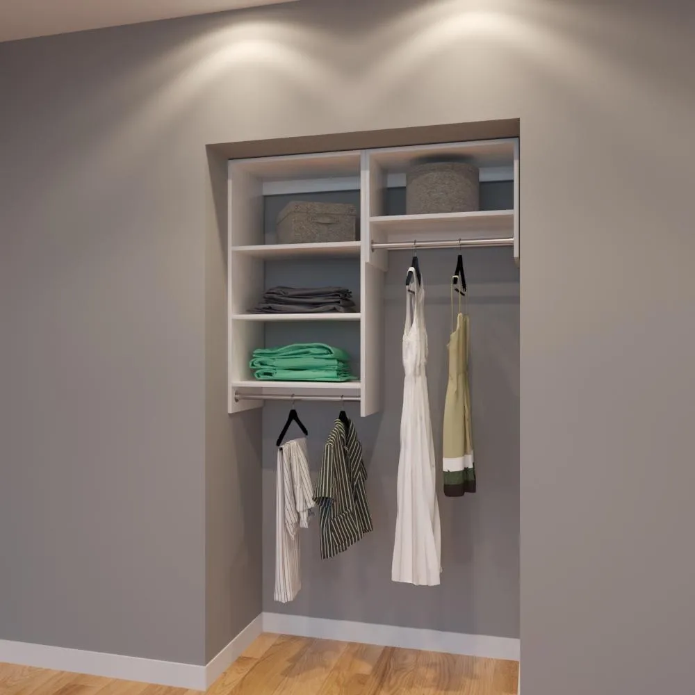 Modular Closets 4 Ft Closet Organizer System - 48 inch - Style B