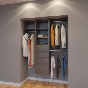 Modular Closets 5 FT Closet Organizer System - 60 inch - Style A