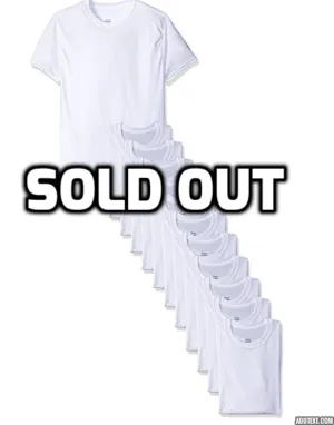 Pack of 12 Hanes undershirts