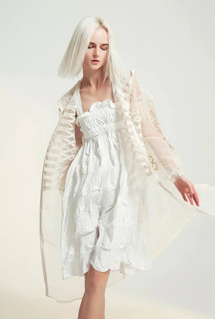 Perspective Mesh Long Jacket UV Protection Wear