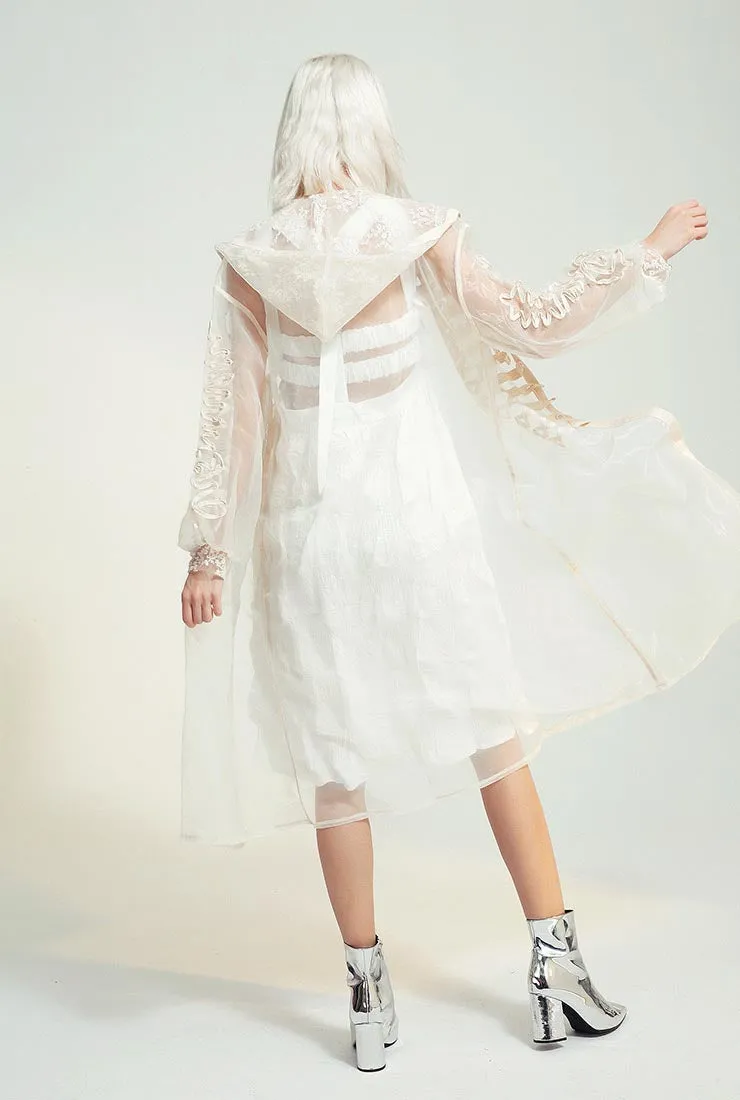 Perspective Mesh Long Jacket UV Protection Wear