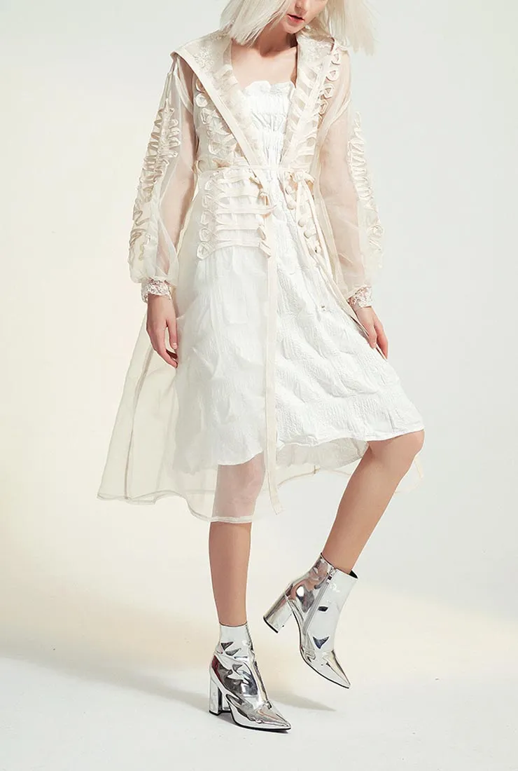 Perspective Mesh Long Jacket UV Protection Wear