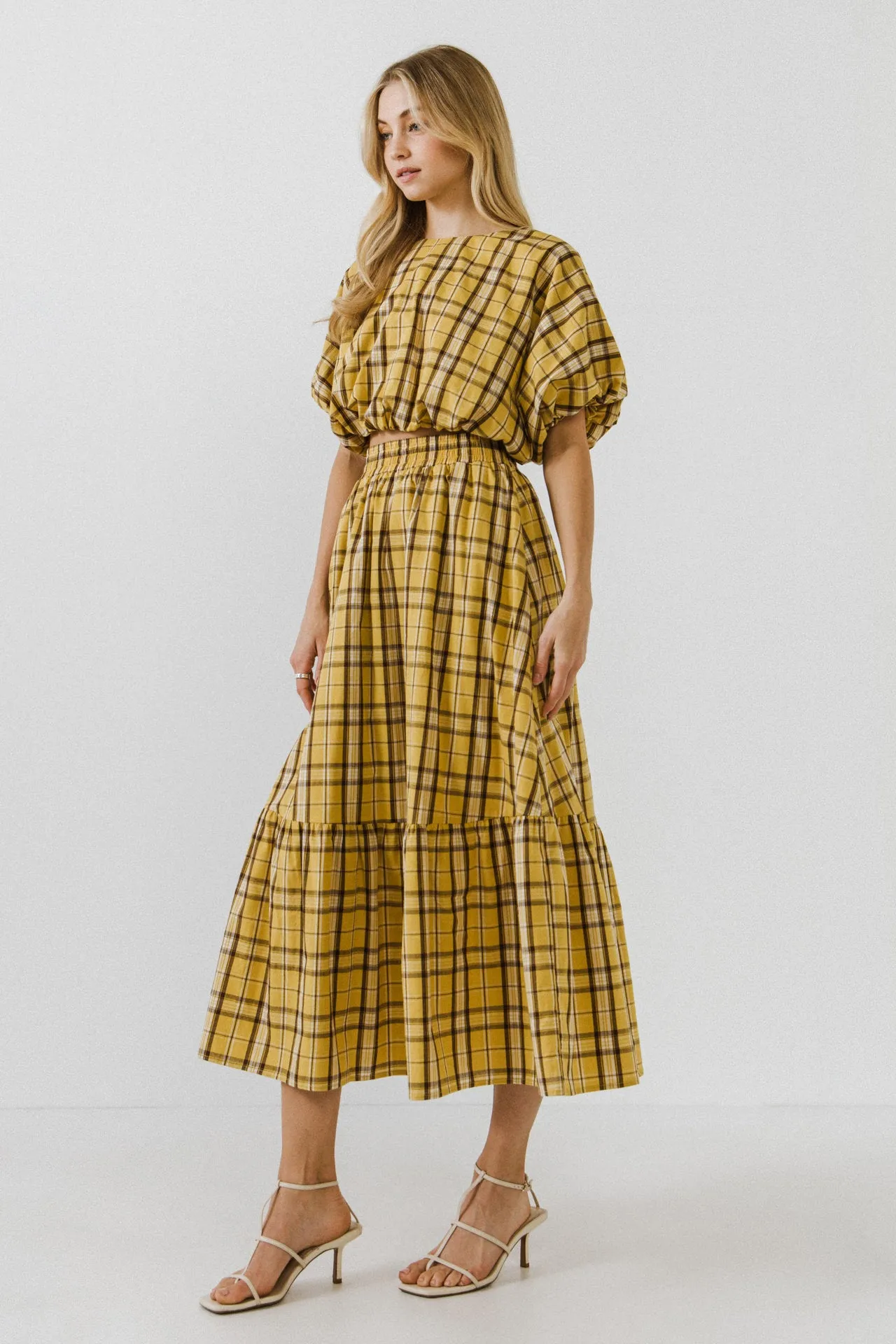 Plaid Maxi Skirt