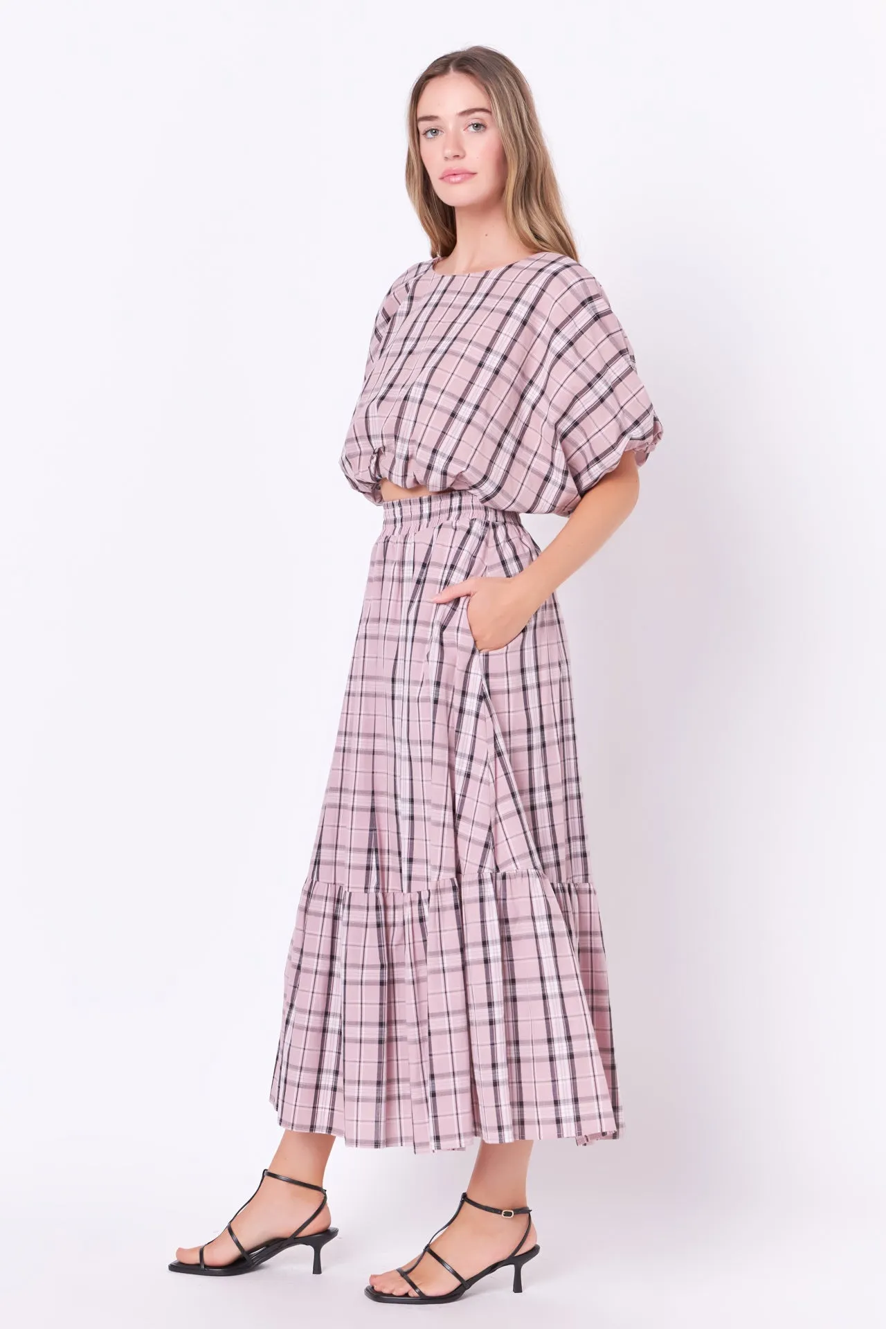 Plaid Maxi Skirt