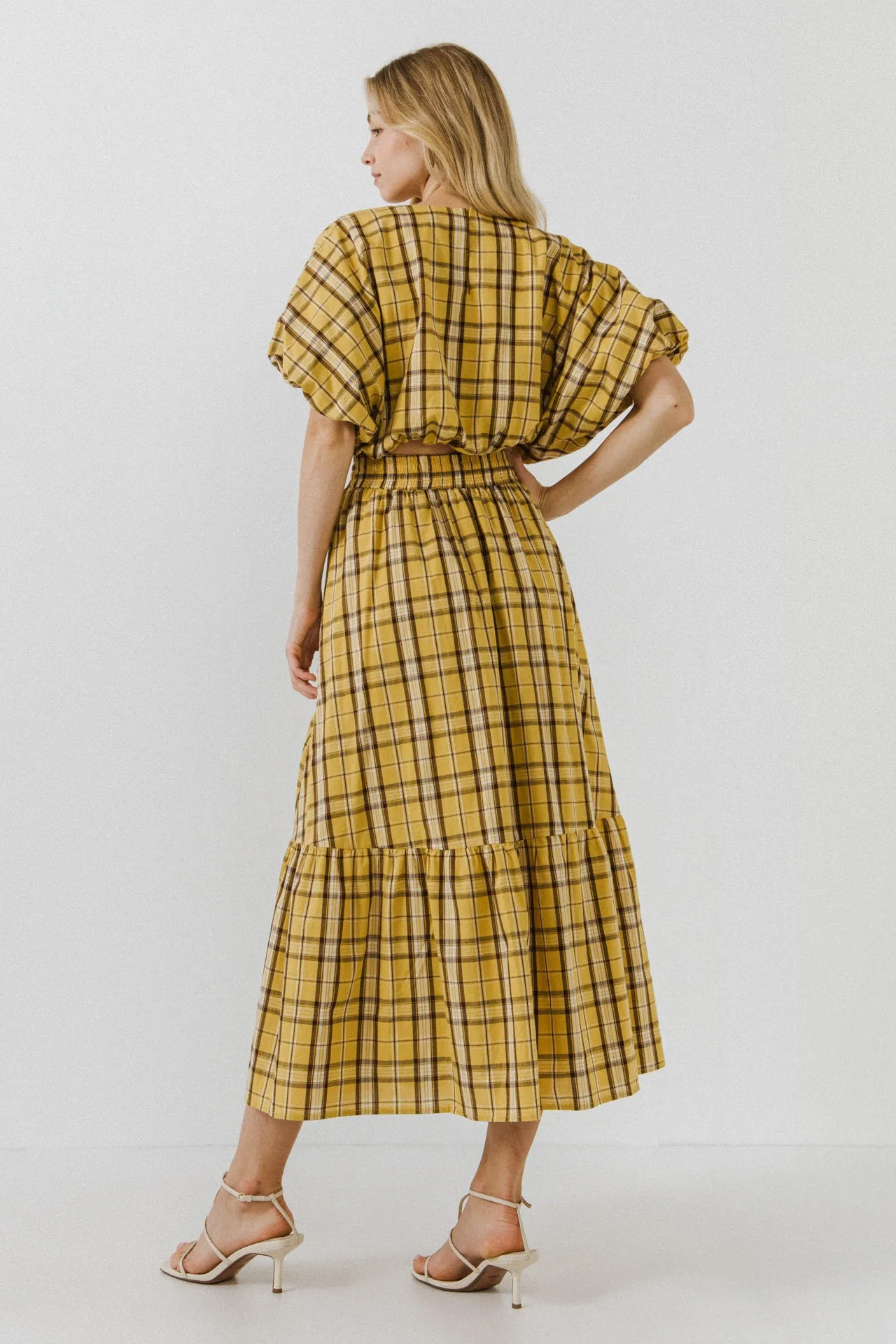 Plaid Maxi Skirt