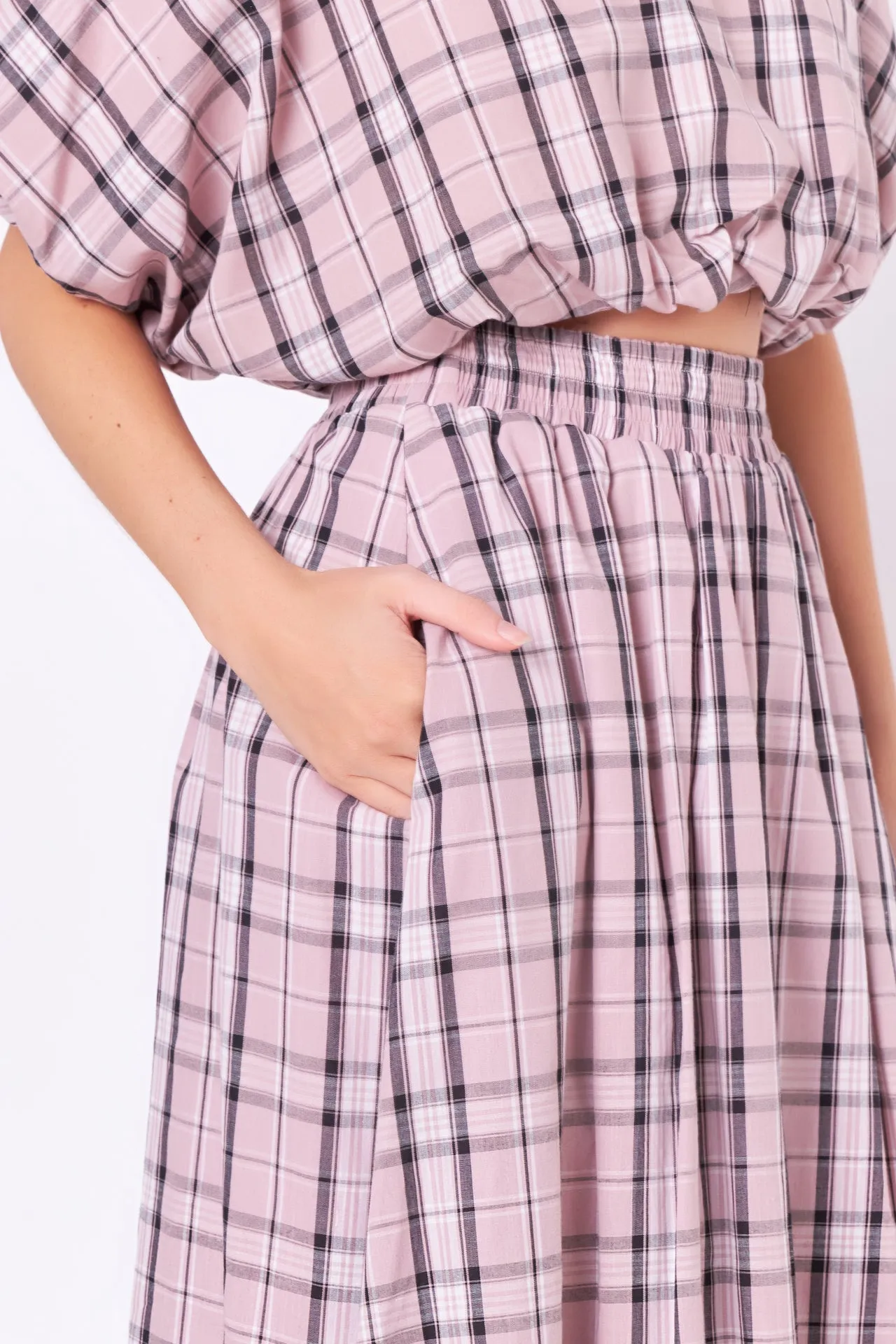 Plaid Maxi Skirt