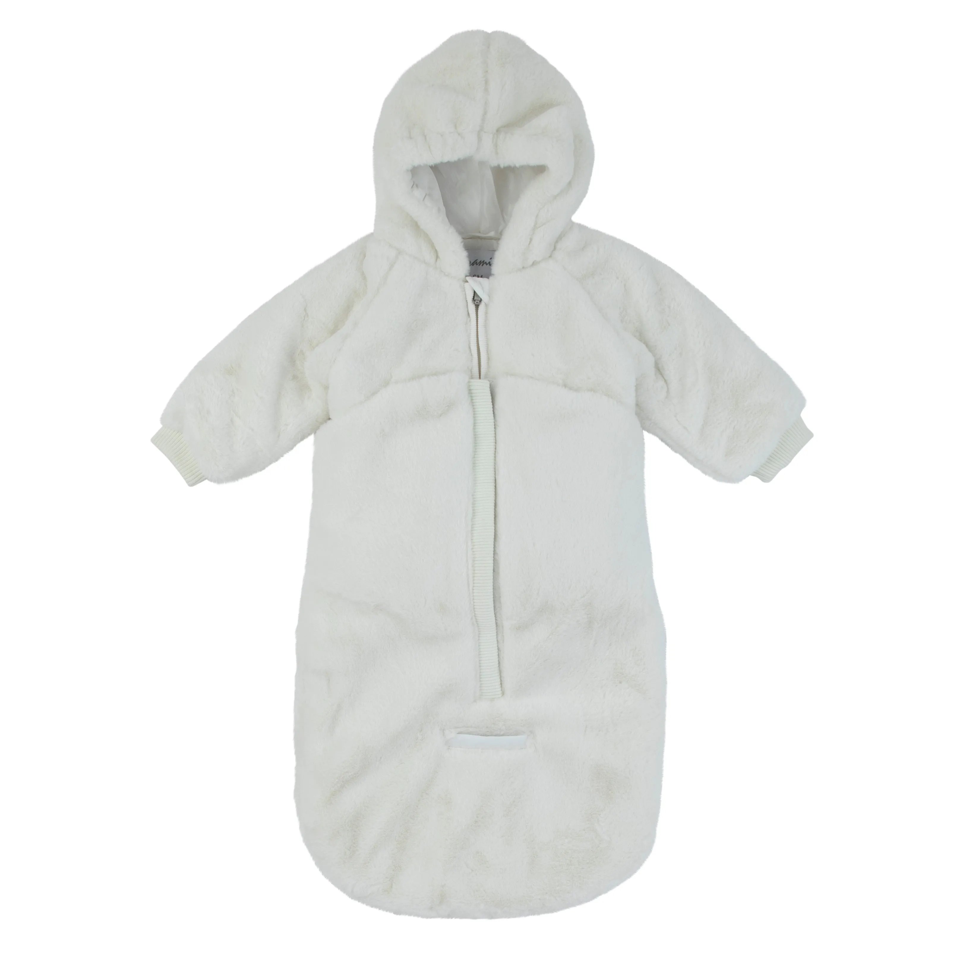 Pramie Ivory Fur Snow Suit