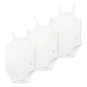 Solid white boys undershirts by Lilette