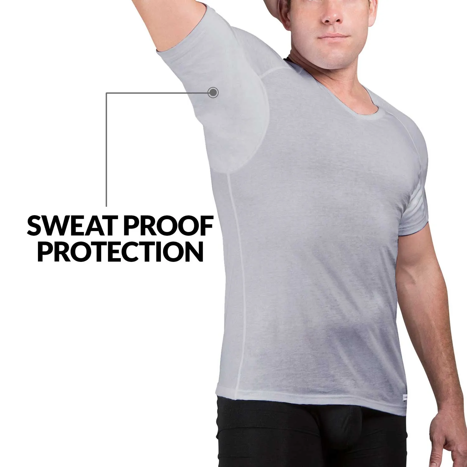 V-Neck Cotton Sweat Proof Undershirt For Men