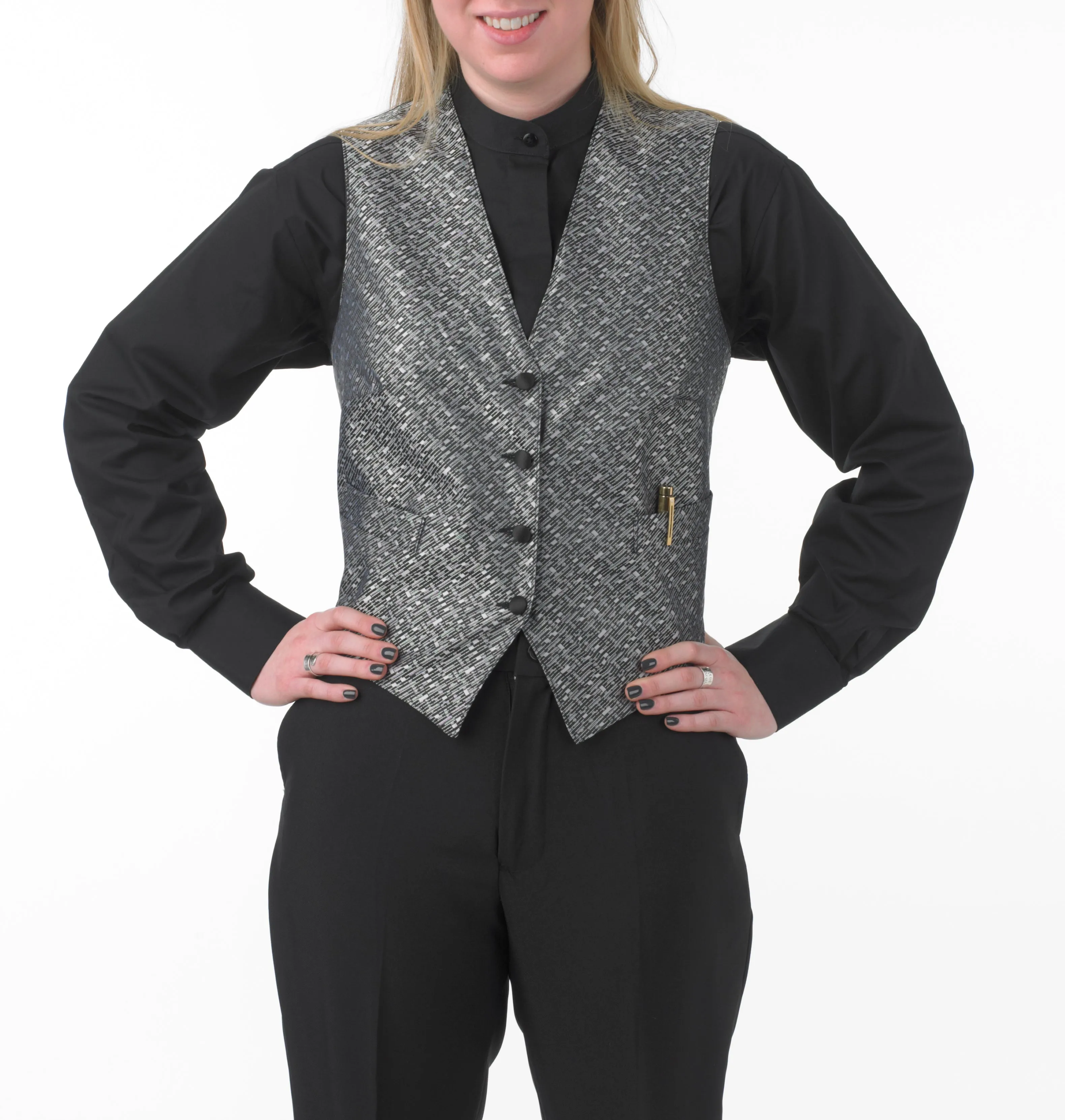 Women's Full Back Matrix Print Vest