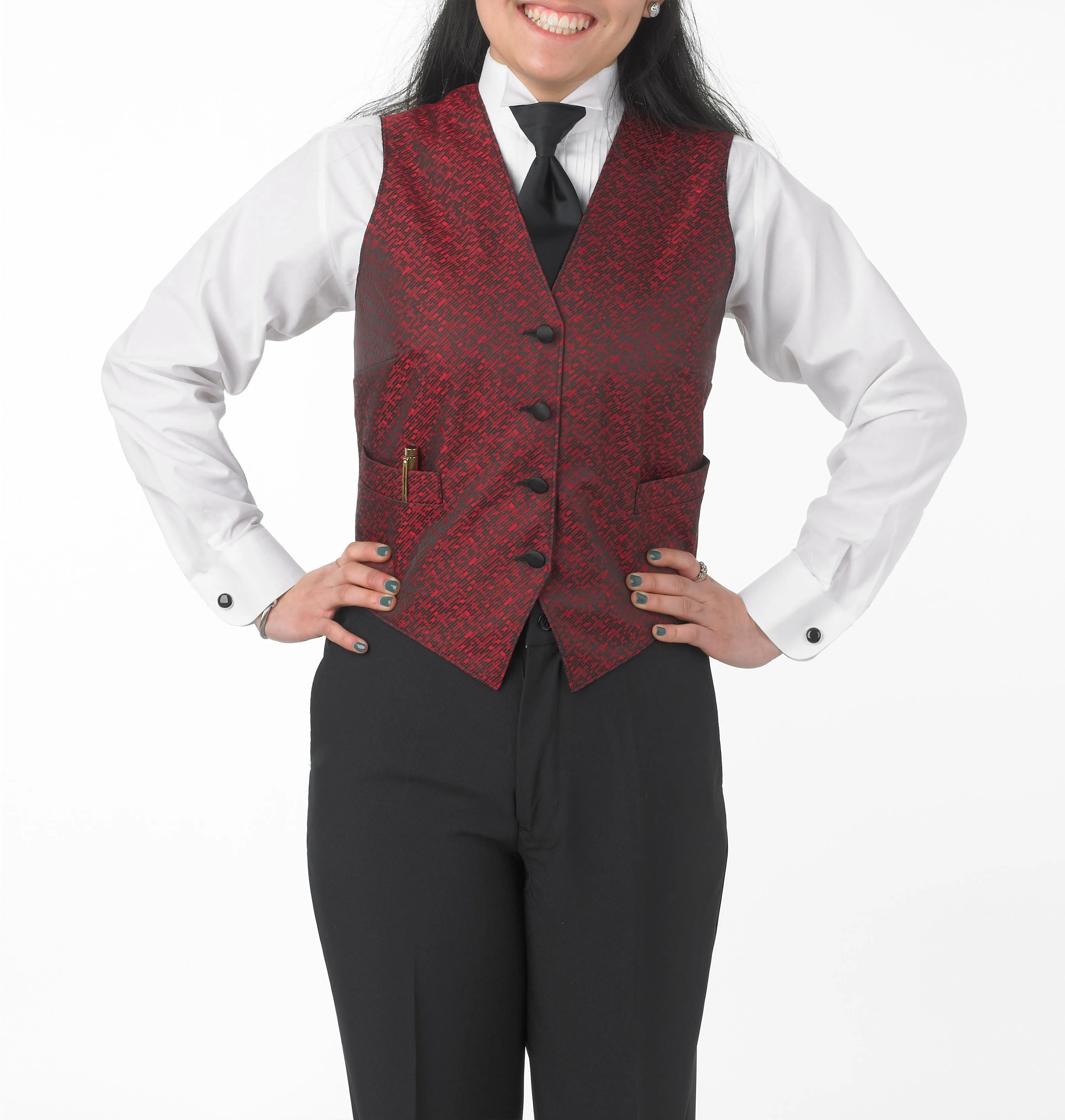 Women's Full Back Matrix Print Vest